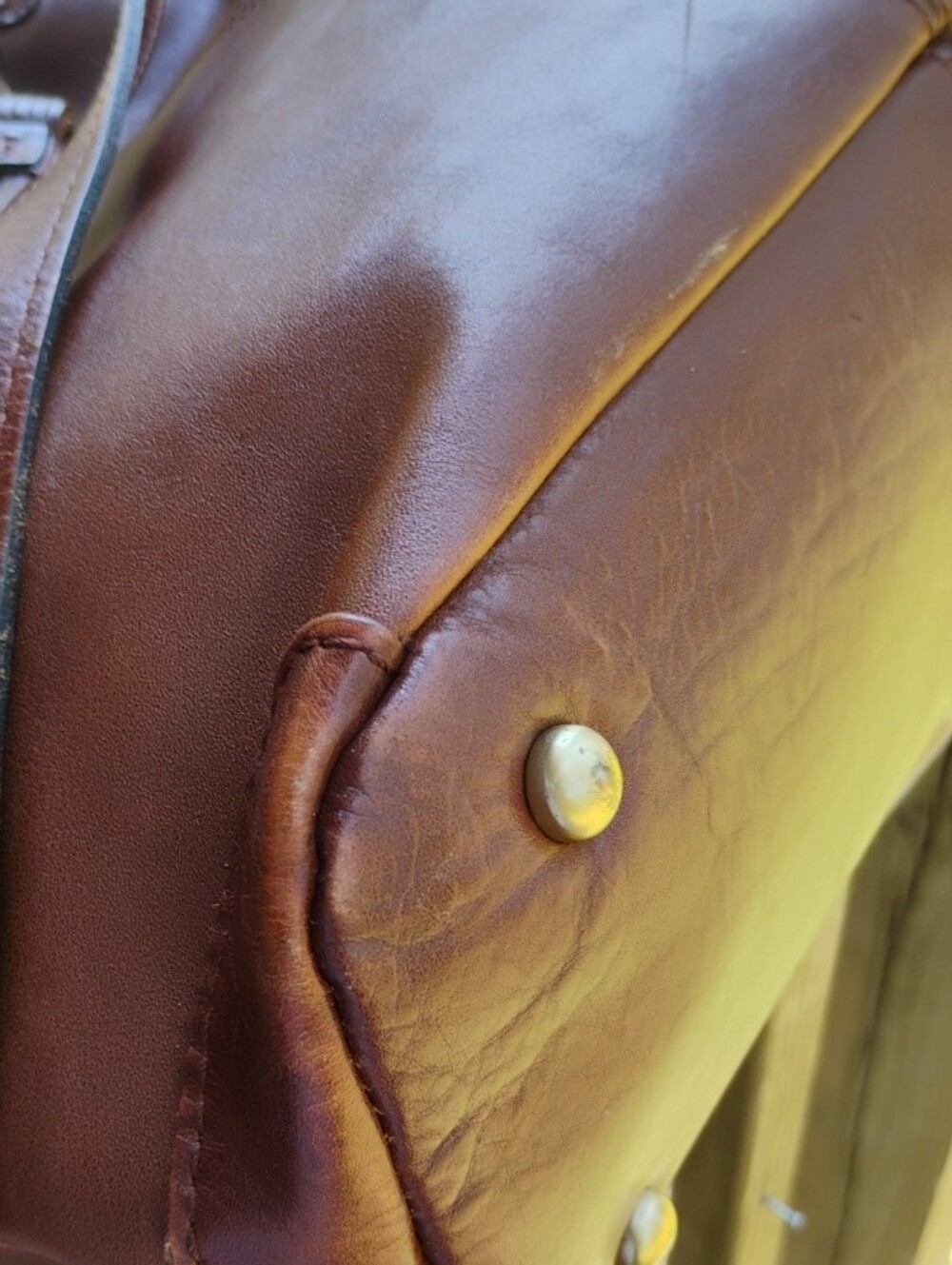 Patricia Nash Leather Whitney Drawstring Tote Bag - 3 Compartment _ Cross. Strap - Picture 10 of 15